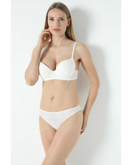 Ecem Yildiz  Silikonlu Dolgulu Sütyen Külot Takım MV-ST01